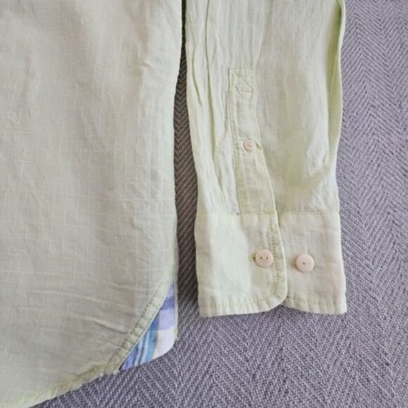 Tommy Bahama Men’s Size XL Linen Tencel Pistachio Green Long Sleeve Button Up - Picture 2 of 15